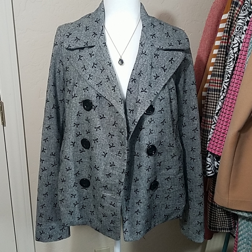 Needle & Thread Gray Peacoat - Picture 5 of 7